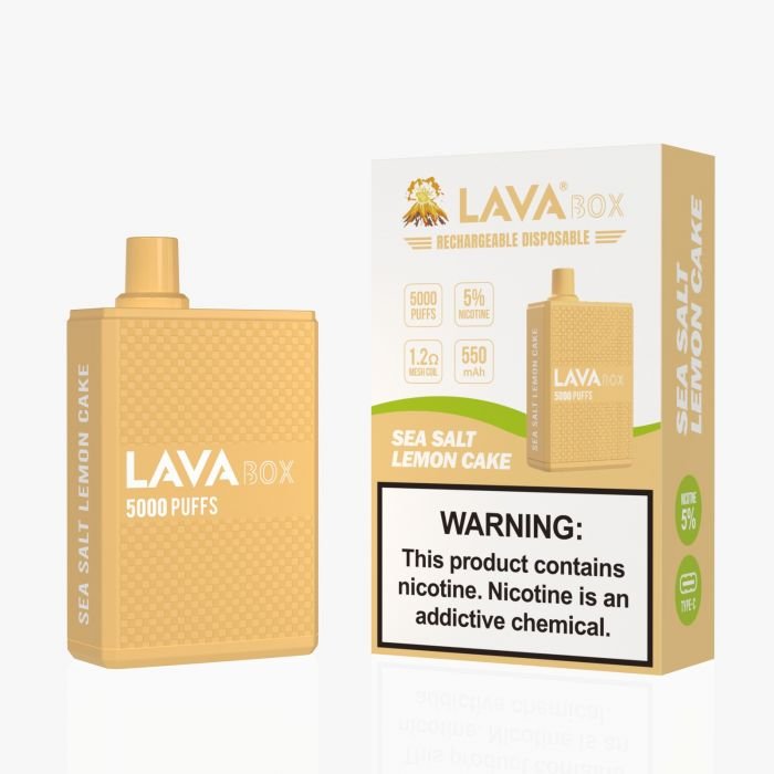 Lava Box Disposable 5% Sea Salt Lemon Cake Lava Box Disposable 5% Sea Salt Lemon Cake